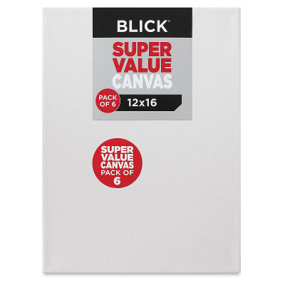 Blick Super Value Canvas Pack - 12'' x 16'', Pkg of 6