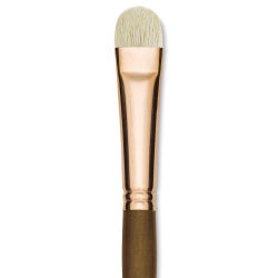 Princeton Best Natural Bristle Brush - Short Filbert, Long Handle, Size 12