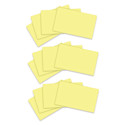 Post-it Recycled Super Sticky Notes - Canary Yellow, 3" x 5", Pkg of 12