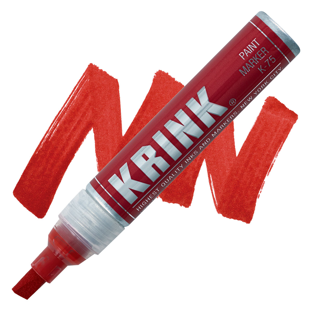 Krink K-75 - Rotulador de pintura roja, vibrante y opaco para cualquier  superficie, marcadores de graffiti permanentes, marcadores de pintura con