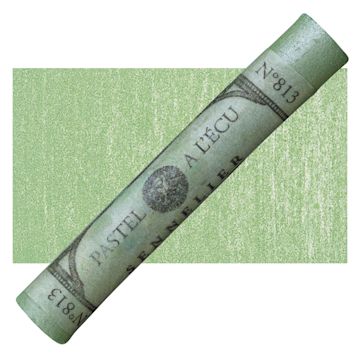 Open in modal - Sennelier Soft Pastel - Iridescent Olive Green pastel and swatch