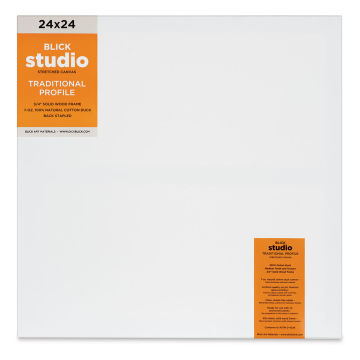 Blick Studio Linen Stretched Canvas - 18 inch x 24 inch, Traditional 3/4 inch Profile, Size: 18 x 24