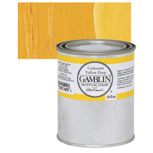Gamblin Artist's Oil Color - Cadmium Yellow Deep, 16 oz Can