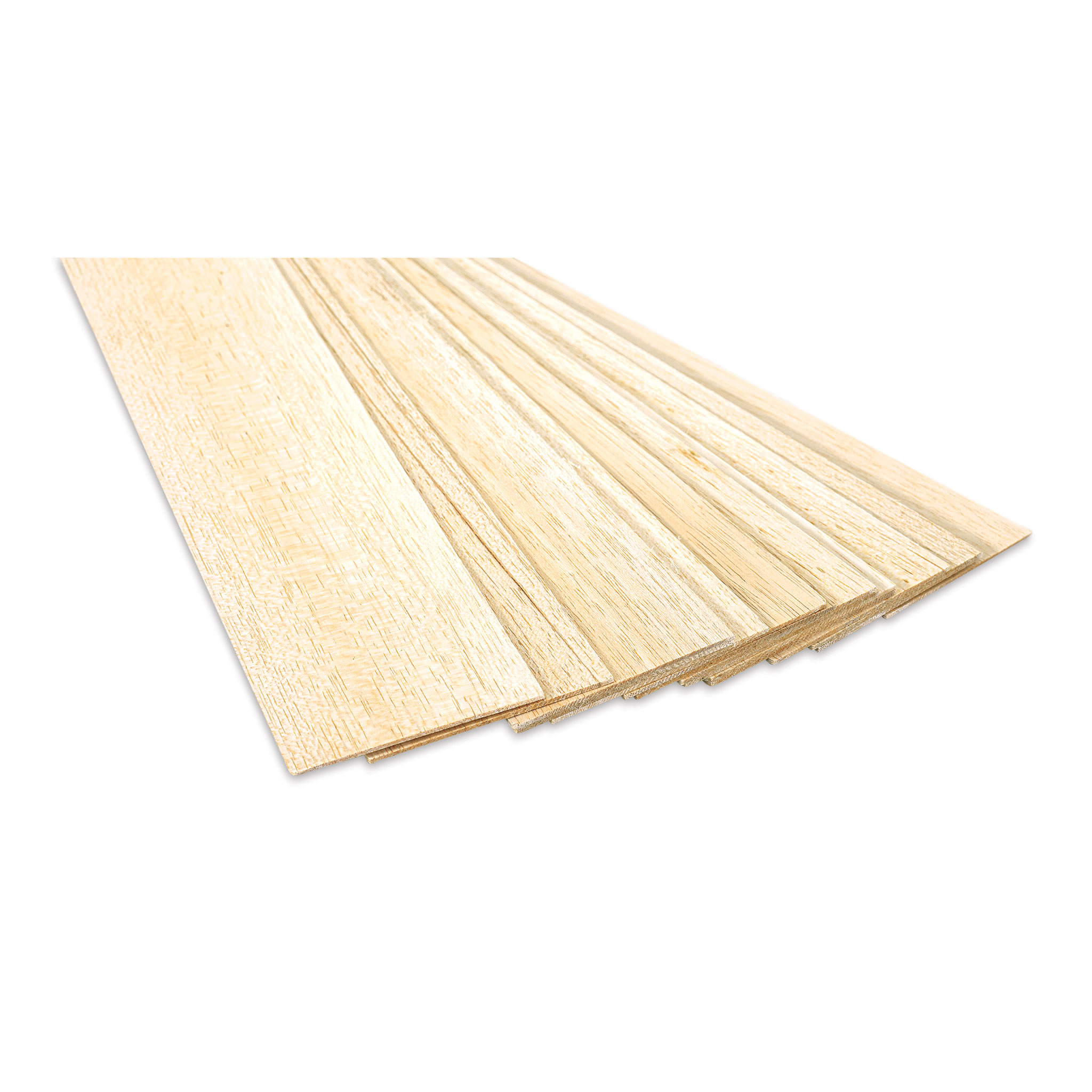 Bud Nosen Balsa Wood Strips, 1/8 x 1/2 x 36, 15/pkg.