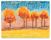 Picture of trees and landscape made from Pentel Oil Pastels
