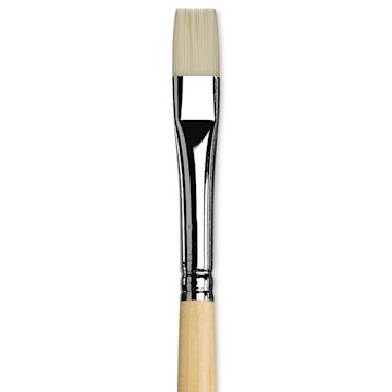 Open in modal - Da Vinci Top Acryl Synthetic Brush - Bright, Long Handle, Size 10 close up