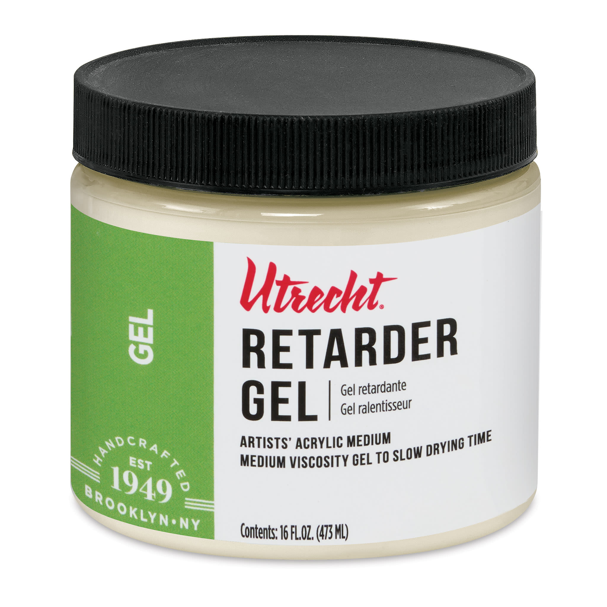 New look! Same formula - Utrecht Artists' Acrylic Retarder Gel Medium - 16 oz
