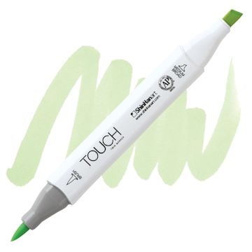 Open in modal - ShinHan Touch Twin Brush Marker - Mignonette GY166 marker and swatch
