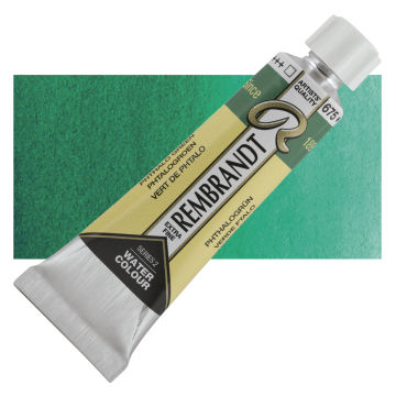Rembrandt Artist Watercolors - Phthalo Green, 10 ml tube
