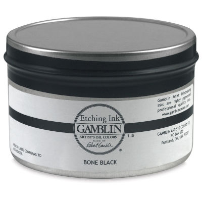 Gamblin Etching Ink - Bone Black, 1 lb