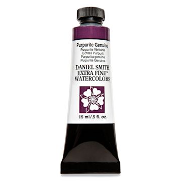 Open in modal - Daniel Smith Extra Fine Watercolor - PrimaTek, Purpurite Genuine, 15 ml Tube and swatch