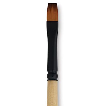 Open in modal - Dynasty Black Gold Brush - Shader, Short Handle, Size 8 close up