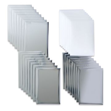 Open in modal - Cricut Foil Transfer Sheets - Silver, 4" x 6", Package of 24 (Package contents)