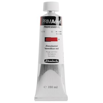 Open in modal - Schmincke Primacryl Professional Acrylic Paint - Vermilion Red, 150 ml Tube