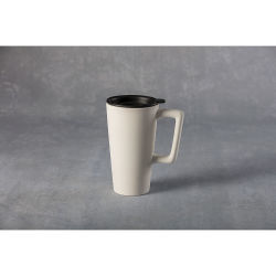 Duncan Oh Four Bisque Drinkware - Side view of Travel Mug