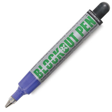 Blockout Pen - Blue pen shown at angle