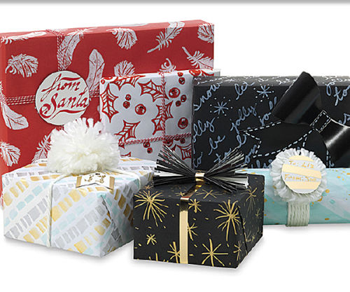 Jolly Santas Jumbo Roll Gift Wrap