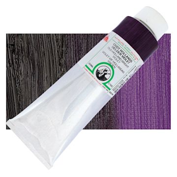 Open in modal - Old Holland Classic Oil Color - Old Holland Bright Violet, 225 ml tube and swatch