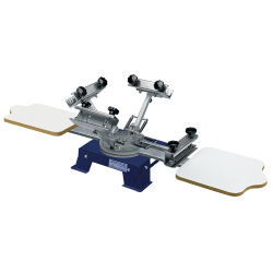 Dynamic 2-Station Rotary Load Screen Printer - Bench Model, 4-Color