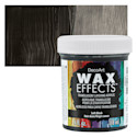 DecoArt Wax Effects Acrylic Paint - Soft Black, 4 oz Jar