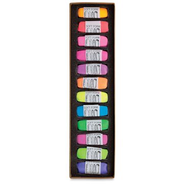 Open in modal - Fluorescent, Set of 12  Pastels in Tray