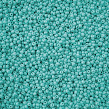 Open in modal - John Bead Solgel Chalk Dyed Czech Seed Beads - Turquoise