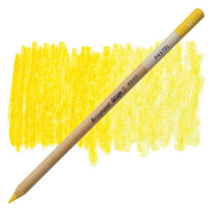 Bruynzeel Design Pastel Pencil - Deep Yellow 22 (swatch and pencil)