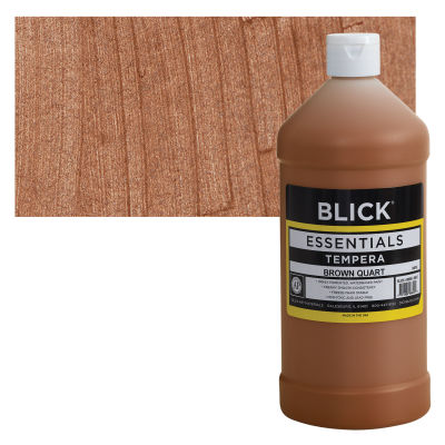 Blick Essentials Tempera - Brown, Quart with swatch