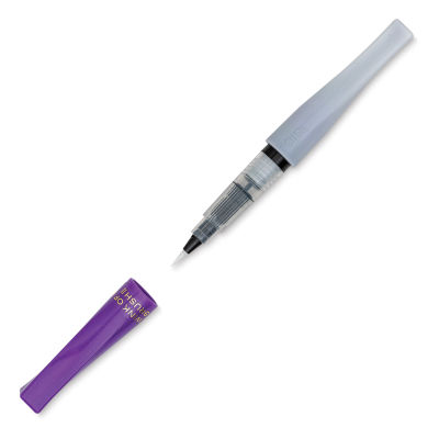 Zig Wink of Stella Brush II Pen - Violet (with cap off)