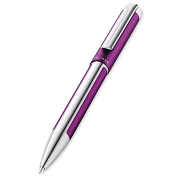 Open in modal - Pelikan Pura Ballpoint Pen - Purple front of pen