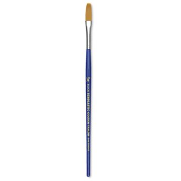 Open in modal - Blick Scholastic Golden Taklon Brush - One-Stroke, 1/4"