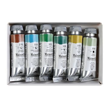 Open in modal - Maimeri Blu Artist Watercolor - Set of 6, Tuscany, 12 ml Tubes