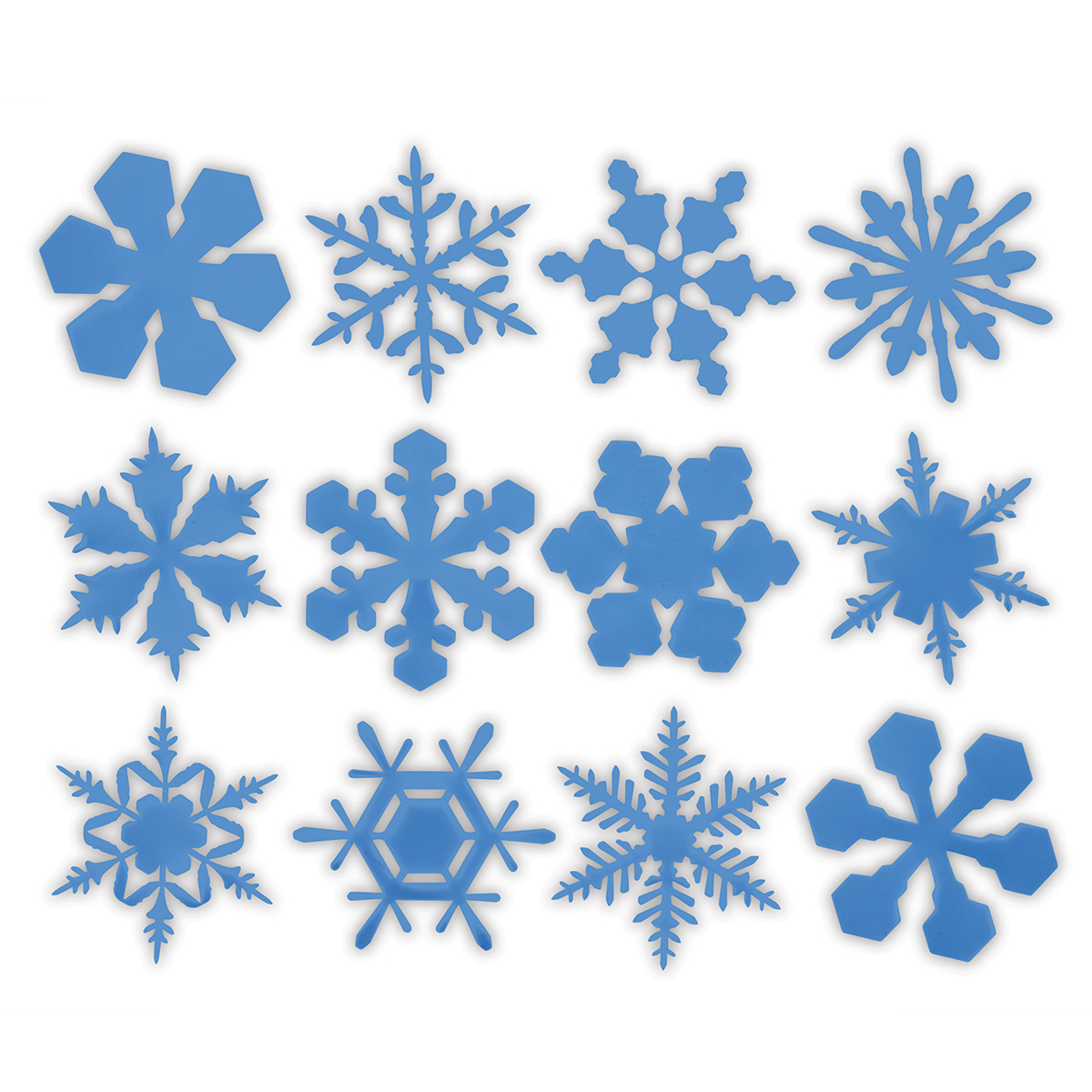 Roylco Super Snowflake Stencil, 8 Inches Diameter, Set of 12 Stencils