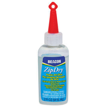 Beacon Zip Dry Paper Art Glue - 2 oz, front of the bottle