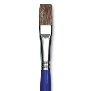 Open in modal - Blick Scholastic Pony Brush - Bright, Short Handle, Size 14 close up