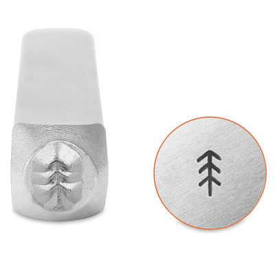 ImpressArt Design Stamp - Simple Pine Tree, 4 mm