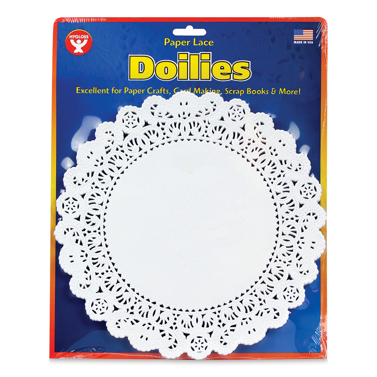 Hygloss Paper Doilies - White, Heart, 4, Pkg of 100