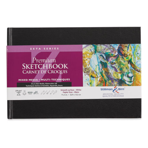 Stillman & Birn Zeta Series Hardcover Sketchbook - 6 x 9, Landscape