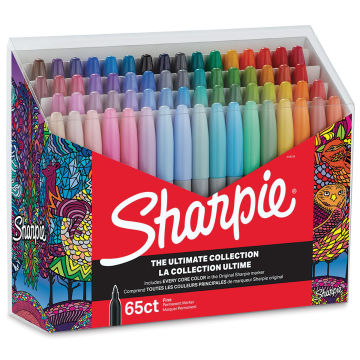 Sharpie The Ultimate Collection Markers - Set of 65, packaging