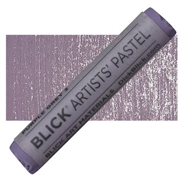 Open in modal - Blick Artists' Soft Pastel - Purple Gray 3 pastel and swatch