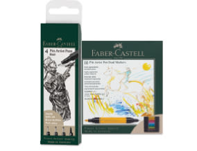 Faber-Castell Pitt Artist Pen Dual Tip Markers - Set of 10