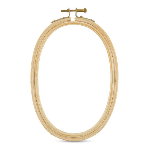 DMC 6 Oval Wooden Embroidery Hoop