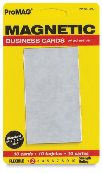 ProMAG 2 x 3-1/2 Inches Adhesive Business Card Magnets Pack of 2 