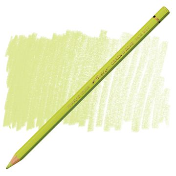 Open in modal - Caran d'Ache Pablo Colored Pencil - Olive Yellow pencil and swatch