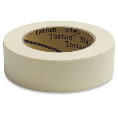 3M Tartan Masking Tape - Angled view showing tape and core