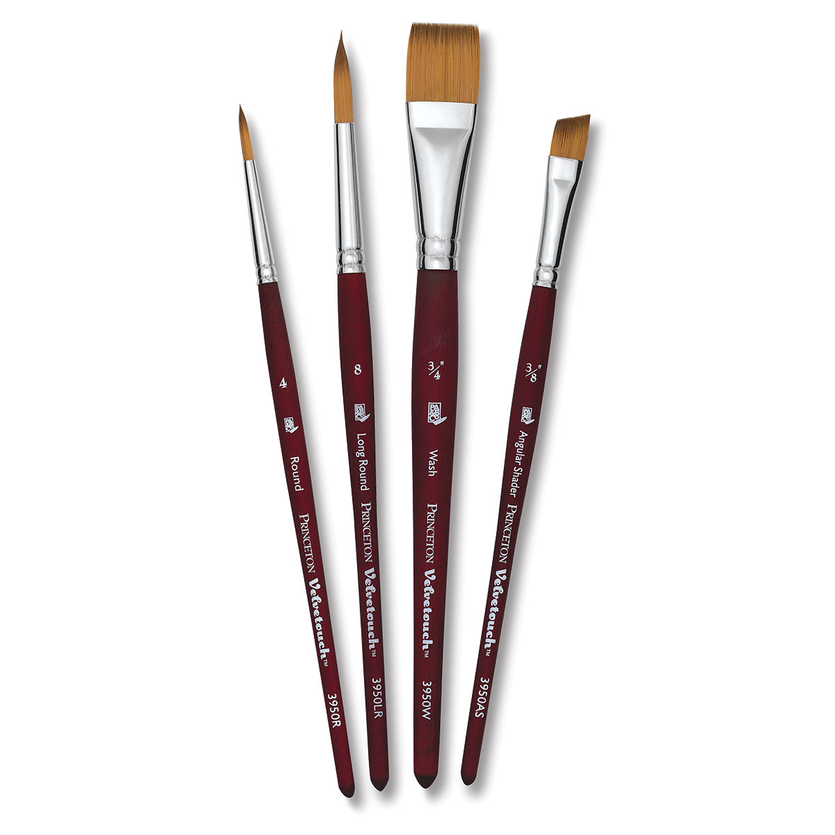 Princeton Velvetouch, Series 3950, Paint Brush For Acrylic, Oil And  Watercolor, Set Of 4 - Paint Brushes - AliExpress