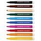 Caran d’Ache Swisscolor Aquarelle Maxi Markers - Assorted Colors, Set of 10, caps off