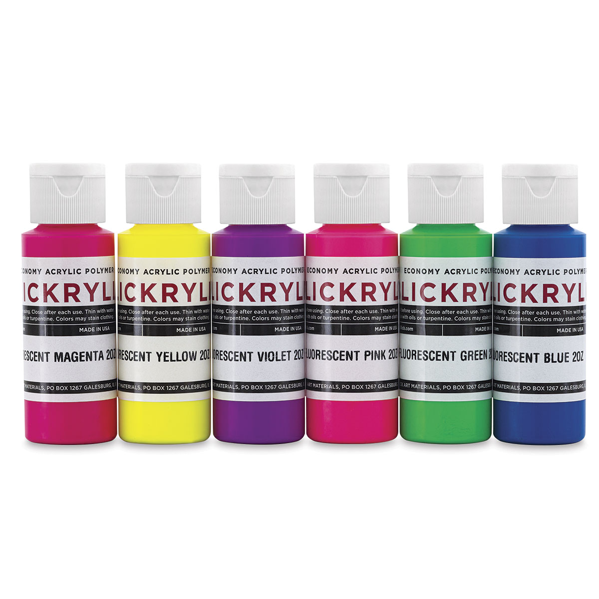 Blick Studio Acrylics – Fluorescent Purple, 4 oz tube