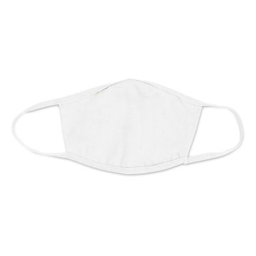 Open in modal - Bella Canvas Adult Reusable Face Mask - Solid White, S/M