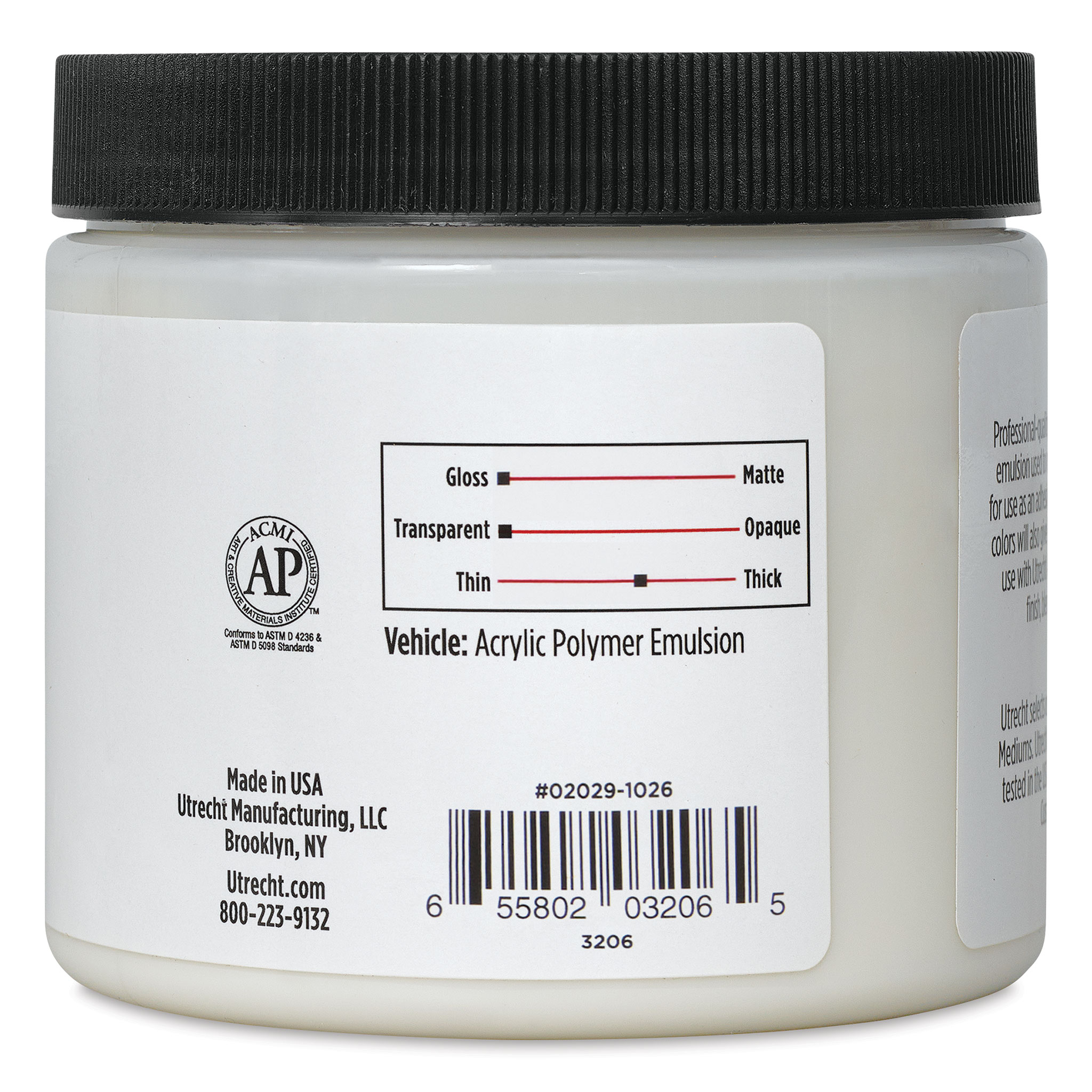 Utrecht Acrylic Medium - Gel Matte Medium, Gallon